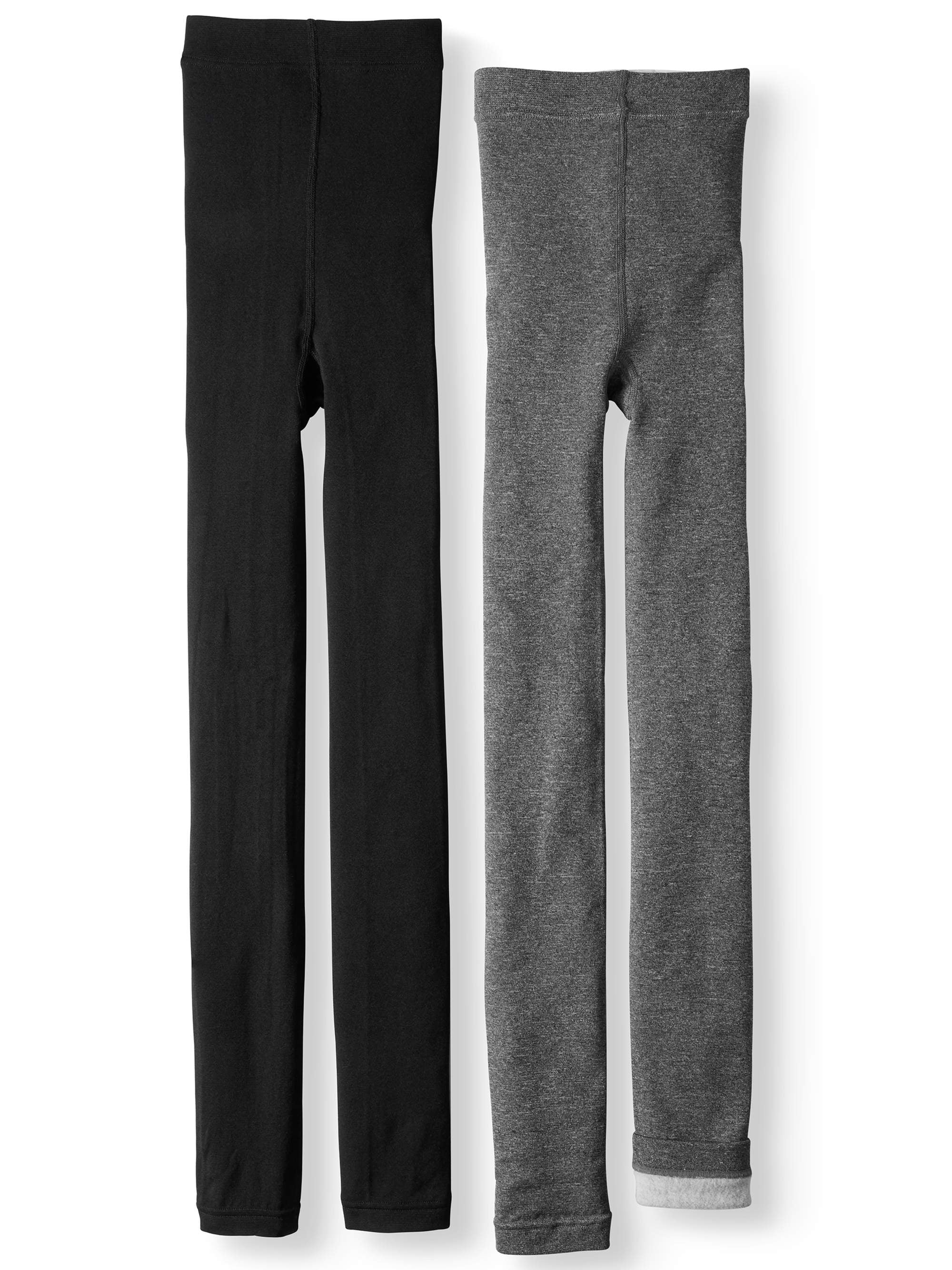 Women's Fleece Lined Footless Tights 2 Pack