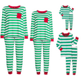 thumbnail image 1 of George Women’s Jolly Green Stripe Matching Family Pajamas Set, 2-Piece, Sizes S-XL, 1 of 5