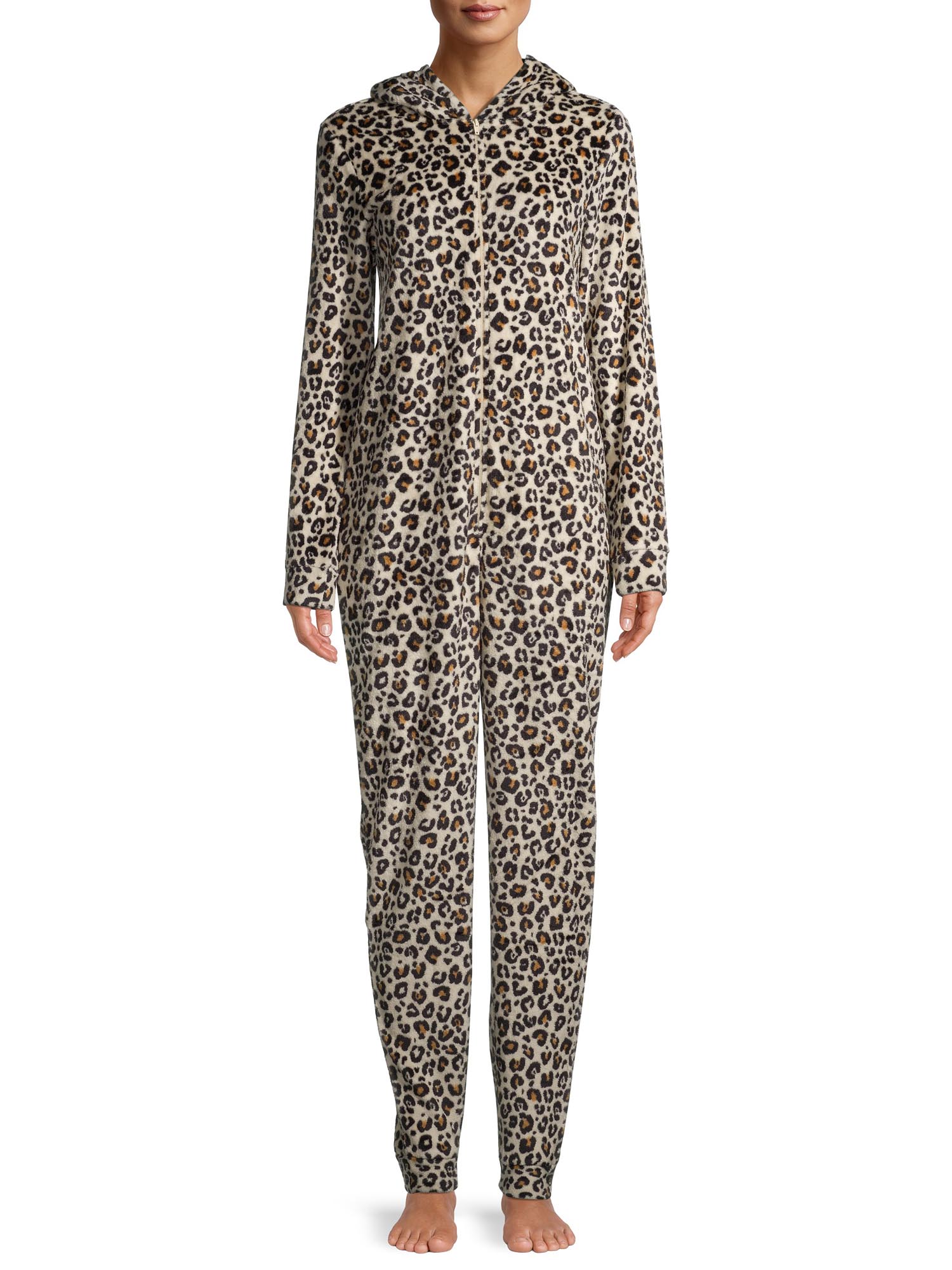 George Women's Leopard Print Union Suit - image 1 of 6