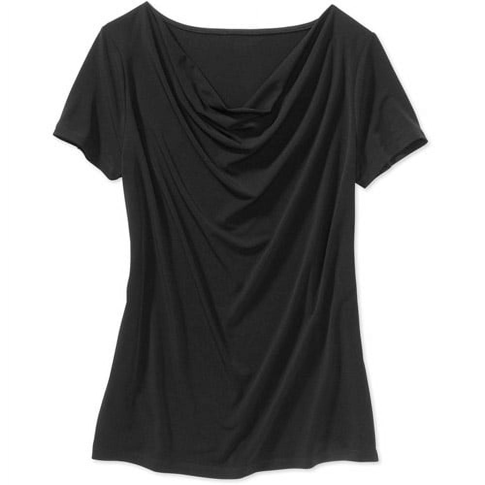 Women's ShortSleeve CowlNeck Top