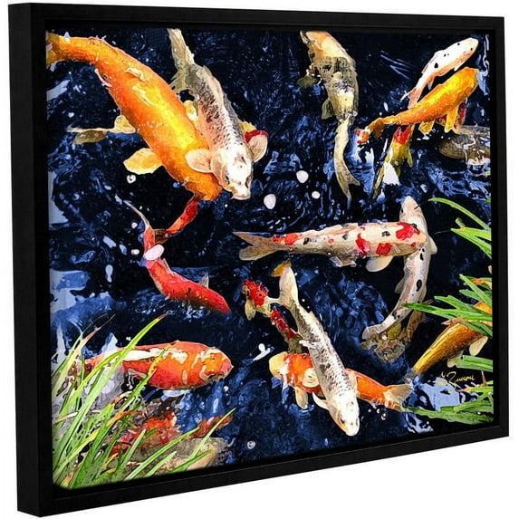 George Zucconi "Koi" Floater-Framed Gallery-Wrapped Canvas