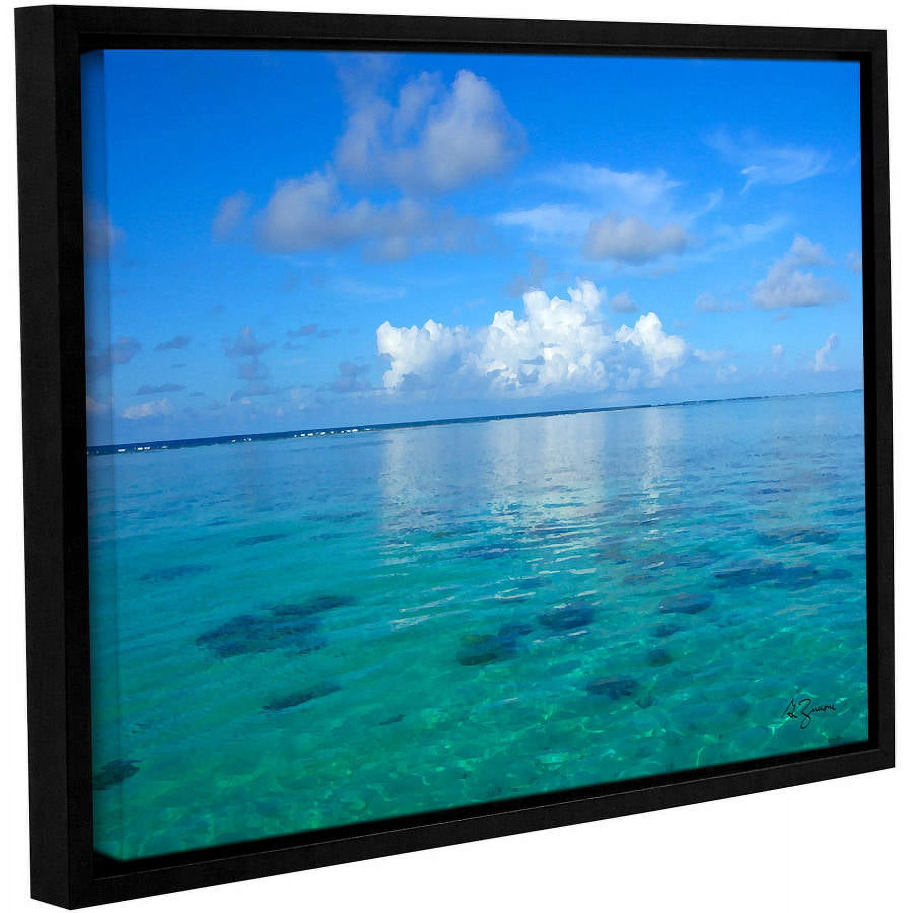 George Zucconi "Lagoon And Reef" Floater-Framed Gallery-Wrapped Canvas