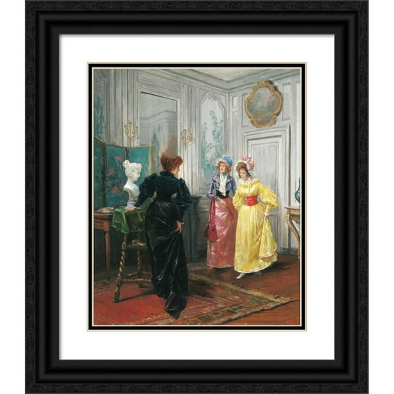 Georges Cain 20x24 Black Ornate Framed Double Matted Museum Art Print Titled: The Bust