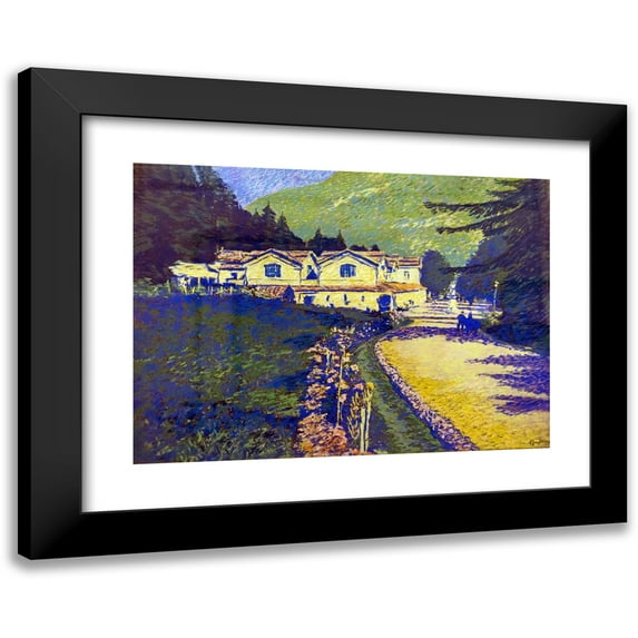 Georges Gaudion 14x11 Black Modern Framed Museum Art Print Titled - The Thermal Baths of Luchon