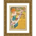 thumbnail image 1 of Georges Gaudy 14x18 Gold Ornate Wood Frame and Double Matted Museum Art Print Titled - Belgian Touring Club (1901), 1 of 4