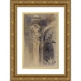 thumbnail image 1 of Georges Hugo 13x18 Gold Ornate Wood Frame and Double Matted Museum Art Print Titled - A Puget Cariatide at the Toulon City Hall, 1 of 4