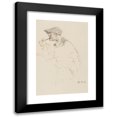 thumbnail image 1 of Georges Hugo 17x24 Black Modern Framed Museum Art Print Titled - Man Smoking the Pipe, Wearing a Cap, 1 of 5