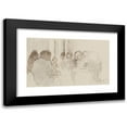 thumbnail image 1 of Georges Hugo 24x16 Black Modern Framed Museum Art Print Titled - Eight People Around a Table (1910-1920), 1 of 1