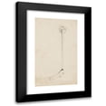 thumbnail image 1 of Georges Jules Victor Clairin 10x14 Black Modern Framed Museum Art Print Titled - A Caricature of Sarah Bernhardt&nbsp;&nbsp;As a Stick with a Little Sponge Above Her Head, 1 of 5