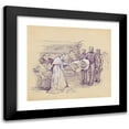 thumbnail image 1 of Georges Jules Victor Clairin 16x15 Black Modern Framed Museum Art Print Titled - Scenes&nbsp;Of Sarah Bernhardt's Life, 1 of 5