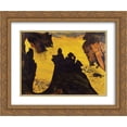 thumbnail image 1 of Georges Lacombe 2x Matted 24x20 Gold Ornate Framed Art Print 'Yellow Sea', 1 of 2