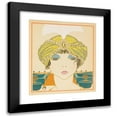 thumbnail image 1 of Georges Lepape 20x22 Black Modern Framed Museum Art Print Titled - Woman in a Turban (1911), 1 of 5