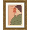 thumbnail image 1 of Georges Meunier 11x14 Gold Ornate Wood Frame and Double Matted Museum Art Print Titled - The Hour of Silence (1897), 1 of 4
