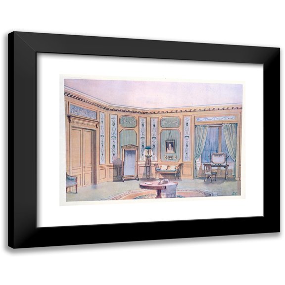 Georges Rémon 14x11 Black Modern Framed Museum Art Print Titled - Boudoir Boarding Salon. (1907)