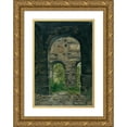 thumbnail image 1 of Georges Rouard 13x18 Gold Ornate Wood Frame and Double Matted Museum Art Print Titled - Inner View of the Ruins of the Former Court of Auditors, Quai D'Orsay (1888), 1 of 4