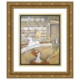 thumbnail image 1 of Georges Seurat 12x14 Gold Ornate Wood Frame and Double Matted Museum Art Print Titled - The Circus, 1 of 4