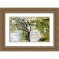 thumbnail image 1 of Georges Seurat 2x Matted 24x18 Gold Ornate Framed Art Print 'A canoes', 1 of 2