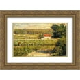 thumbnail image 1 of Georges Seurat 2x Matted 24x18 Gold Ornate Framed Art Print 'House with Red Roof', 1 of 2