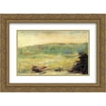 thumbnail image 1 of Georges Seurat 2x Matted 24x18 Gold Ornate Framed Art Print 'Landscape at Saint-Ouen', 1 of 2