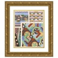 thumbnail image 1 of Georges Valmier 12x14 Gold Ornate Wood Frame and Double Matted Museum Art Print Titled - Decors and Colors Collection Pl.20 (1930), 1 of 4