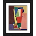 thumbnail image 1 of Georges Valmier 14x18 Black Ornate Wood Framed Double Matted Museum Art Print Titled - Composition (1921), 1 of 5