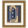 thumbnail image 1 of Georges Valmier 15x17 Gold Ornate Wood Frame and Double Matted Museum Art Print Titled - Decors and Colors Collection Pl.04 (1930), 1 of 4