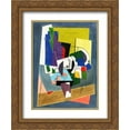 thumbnail image 1 of Georges Valmier 2x Matted 20x24 Gold Ornate Framed Art Print 'Composition', 1 of 2