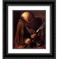 thumbnail image 1 of Georges de la Tour 2x Matted 20x24 Black Ornate Framed Art Print 'St. Thomas', 1 of 2