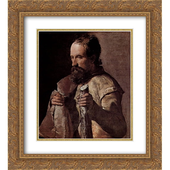 Georges de la Tour 2x Matted 20x24 Gold Ornate Framed Art Print 'St. James the Minor'