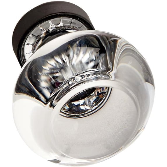 Georgetown 1.25 in. Cabinet Knob, Flat Black