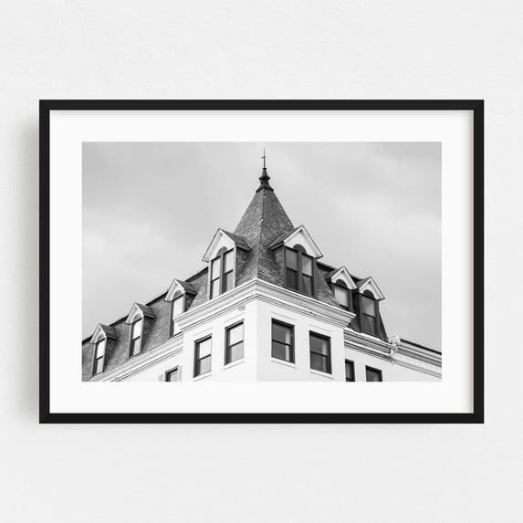 Georgetown Architectural - Washington District of Columbia Photography Black Framed Wall Art Print 24 x 36 inches
