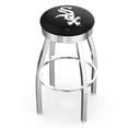 thumbnail image 1 of Silver Chicago White Sox 25" Chrome Ringed Swivel Counter Stool, 1 of 2