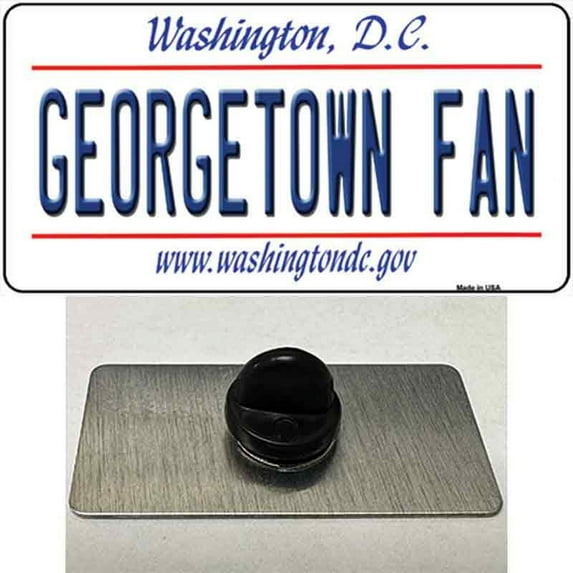 Georgetown Fan Novelty Metal Hat Pin 1.5" x 0.75" Hat Pin (PIN)