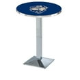 thumbnail image 1 of Georgetown Hoyas 36" Square Base Chrome Pub Table, 1 of 2
