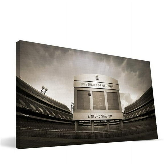 Georgia 16x36 Sanford Stadium Canvas