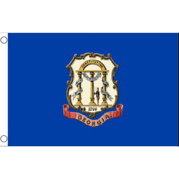Georgia 1700s (1799) Historic Flag Old state flag Brass Grommots 3x5 FT
