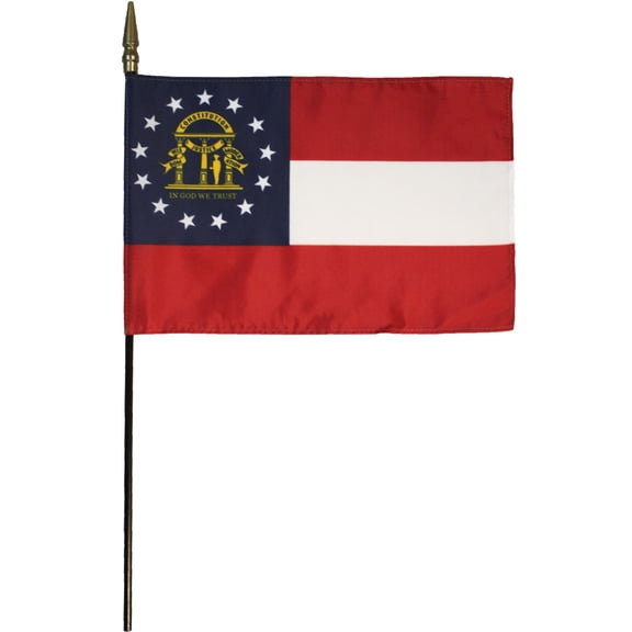 Georgia (2003) - 8"X12" Stick Flag