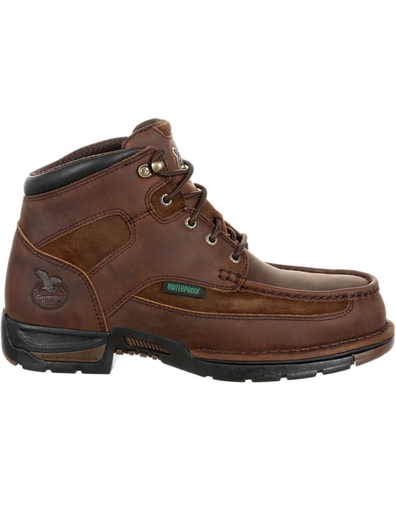 Georgia Athens Waterproof Work Boot, Brown, Size 12(W)