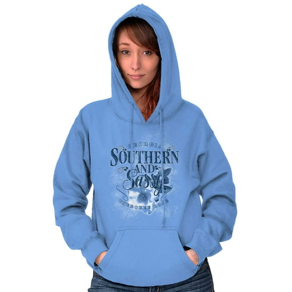 Georgia Belle Southern and Sassy Hoodie Sweatshirt Women Brisco Brands L