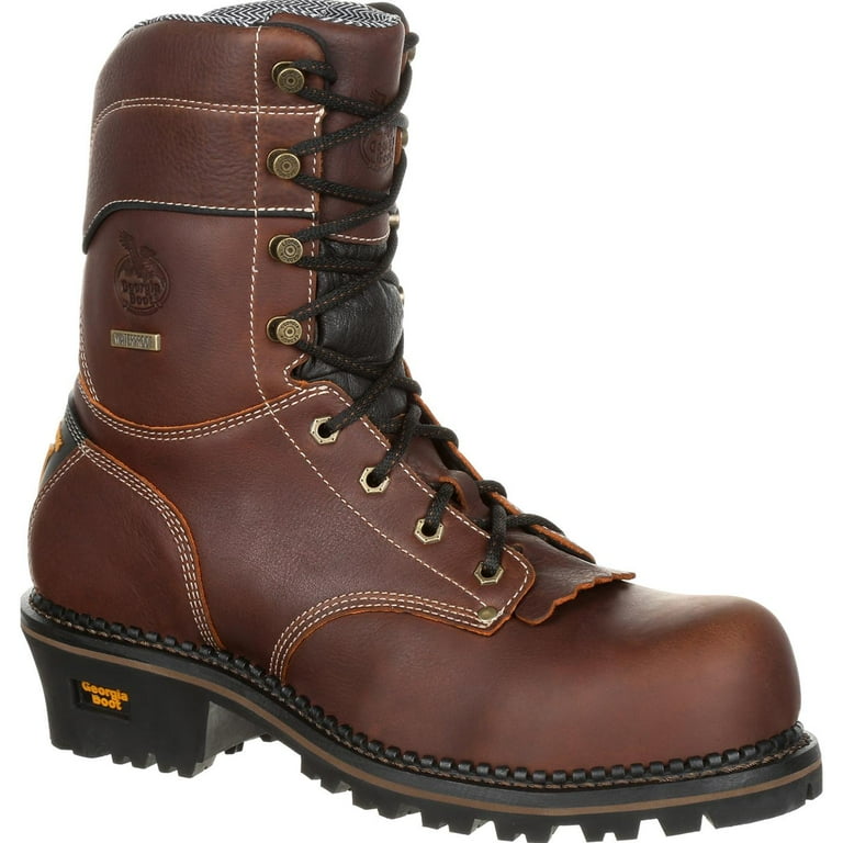 Georgia Boot AMP LT Logger Composite Toe Waterproof Work Boot Walmart