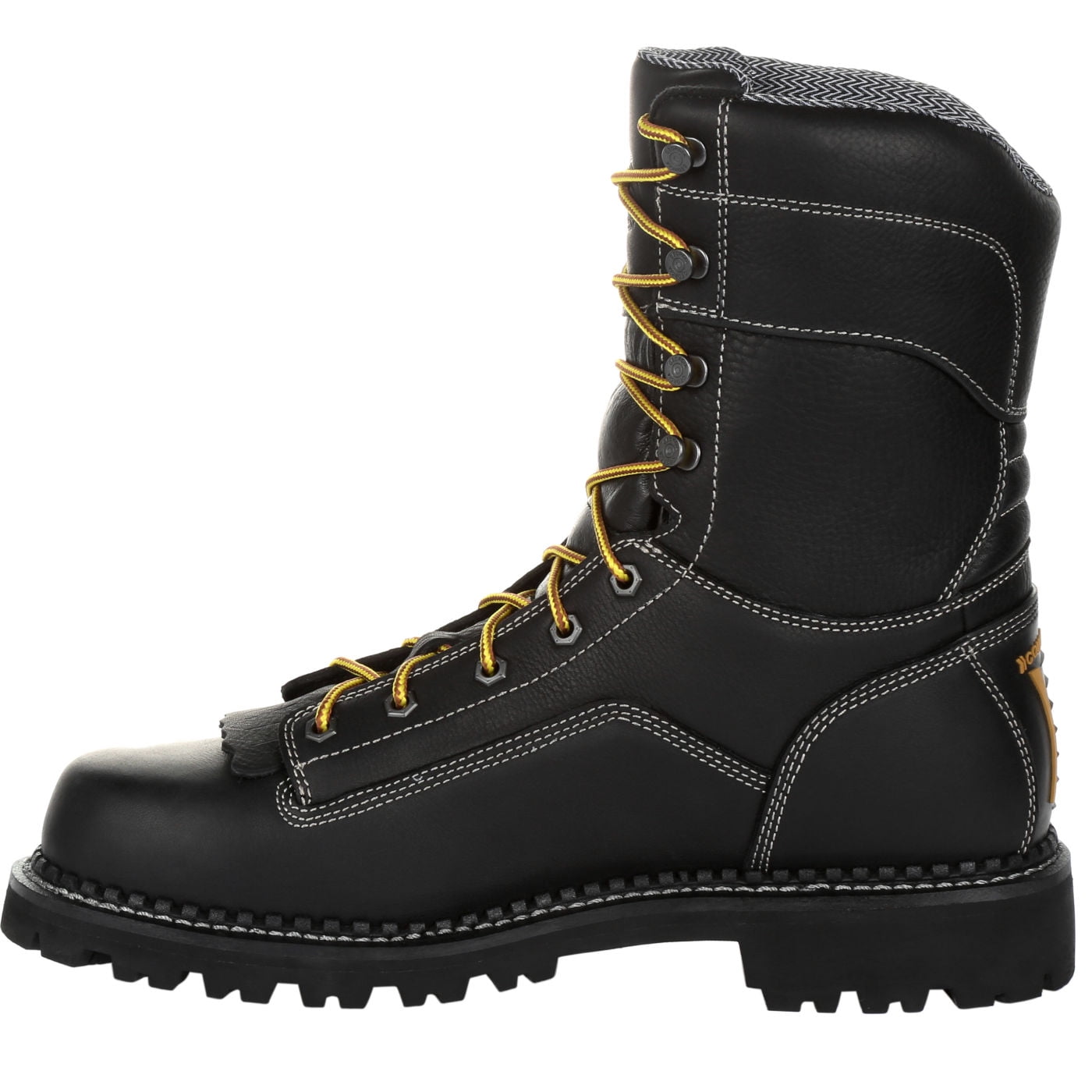 Georgia Boot LTX Logger Stivali da lavoro impermeabili con punta composita, Nero , 10