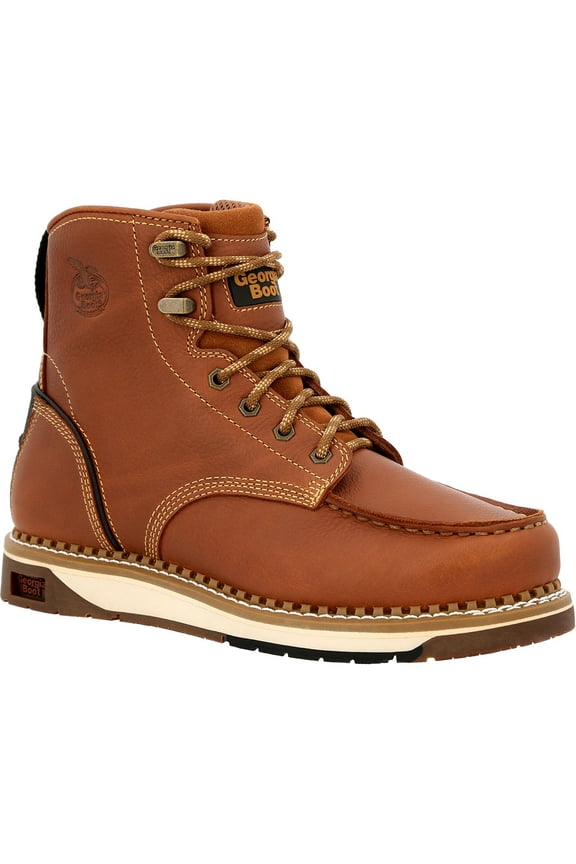 AMP LT Wedge Moc-Toe Work Boot Size 10.5(M)