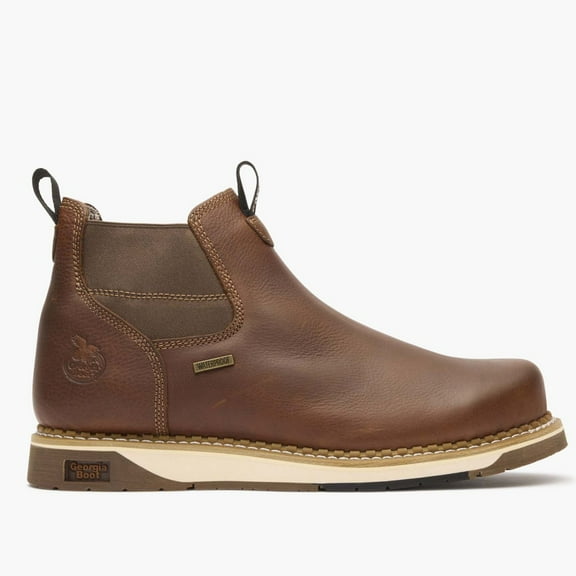 Georgia Boot AMP LT Wedge Steel Toe Waterproof Chelsea Work Boot