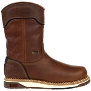 Georgia Boot AMP LT Wedge Waterproof Pull On Work Boot, Brown, Size 8.5W