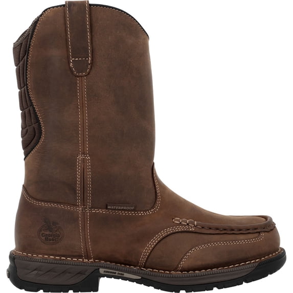Georgia Boot Athens 360 11" Pull-On Waterproof Moc-Toe Nano Composite Toe Work Boot