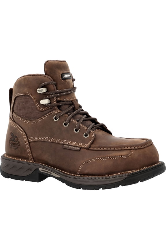 Athens 360 6" Side-Zip Waterproof Nano Composite Toe Moc-Toe Work Boot