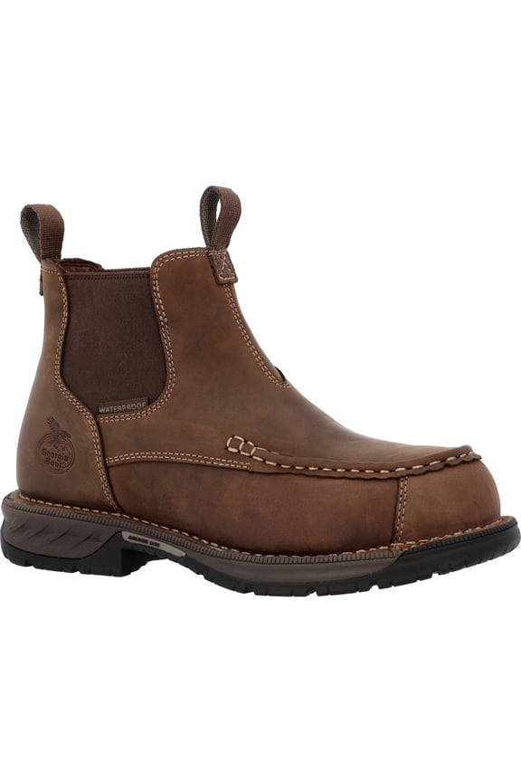 Athens 360 Moc-Toe Chelsea Waterproof Nano Composite Toe Work Boot