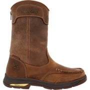Georgia Boot Athens SuperLyte Alloy Toe Waterproof Wellington Pull-On, Brown, Size 13W