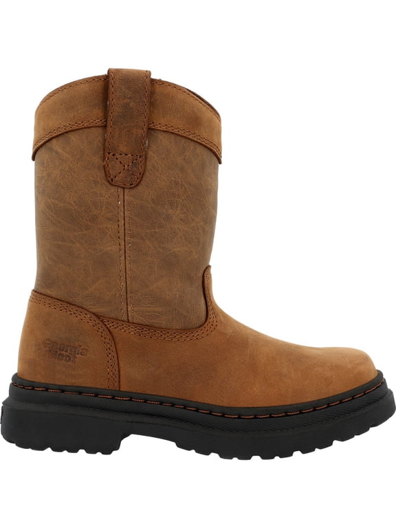 Big Kids' Romeo SuperLyte Pull On Boot, Brown, Size 5(M)