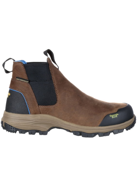 Blue Collar Chelsea Waterproof Work Romeo Boot, Dark Brown, Size 8.5(W)